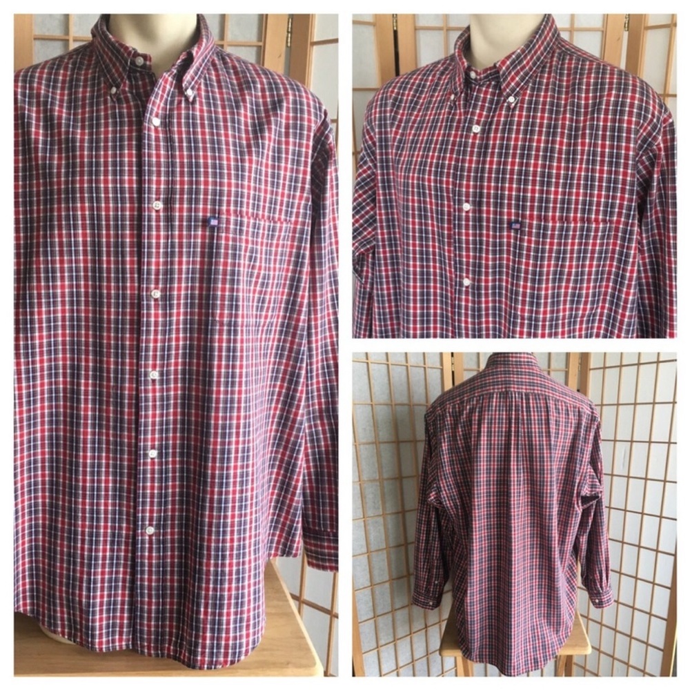 Ralph Loren Jeans Co Plaid Long Sleeve Shirt SZ XXL